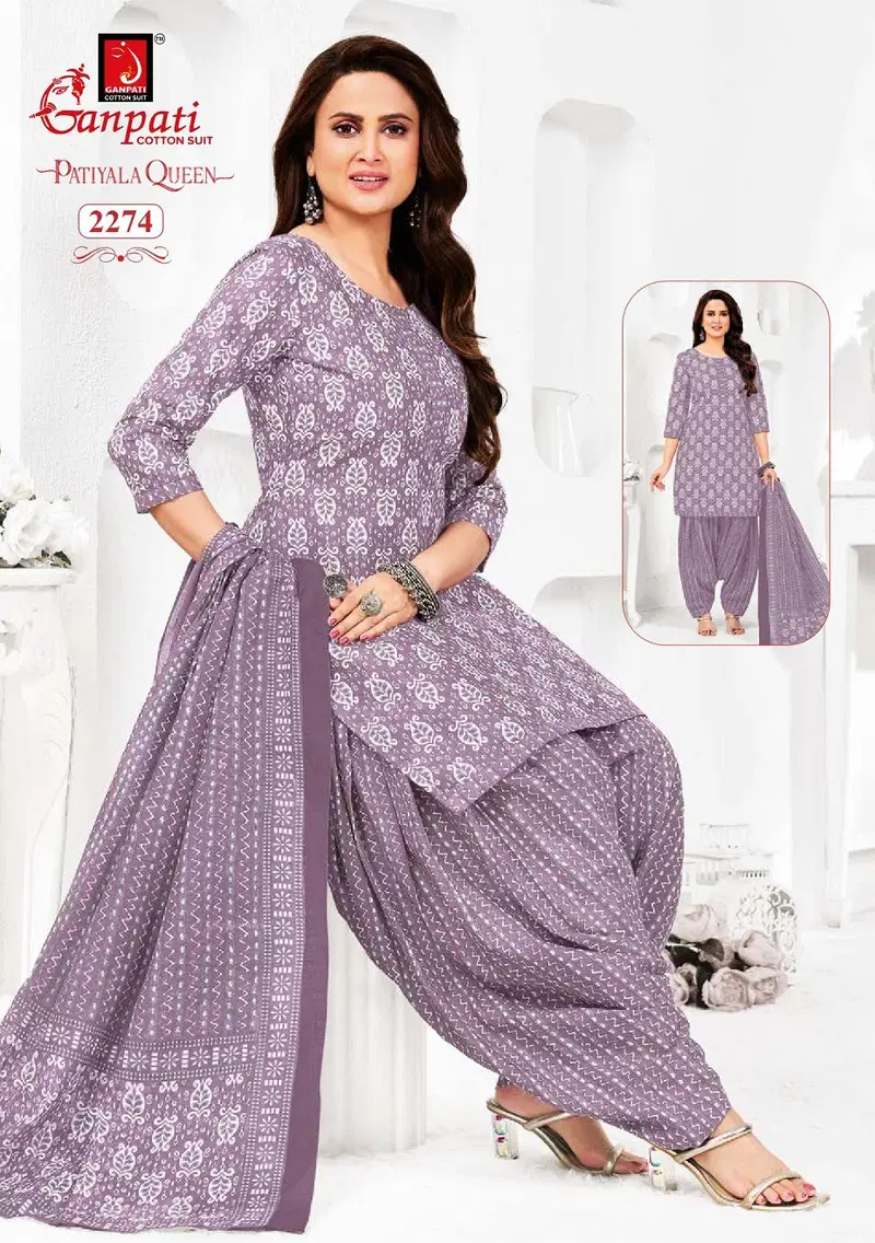 Patiyala Queen Vol 11 By Ganpati Cotton Kurti With Bottom Dupatta Suppliers In India